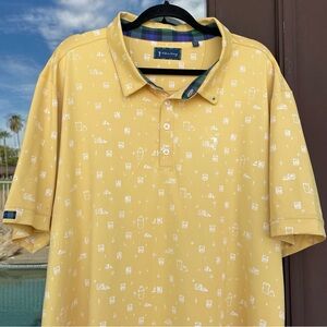 William Murray Mustard Yellow Cocktail Polo XXL
